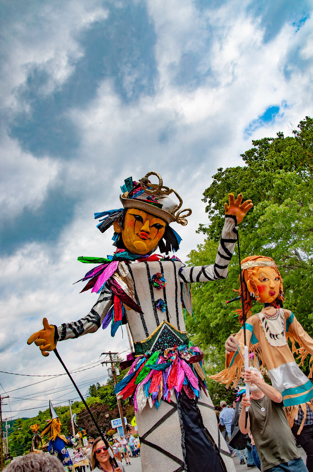 Animating the larger-than-life fantastical creations and engaging with the crowd, this year’s volunteer puppeteers outdid themselves at the Livingston Manor Trout Parade.